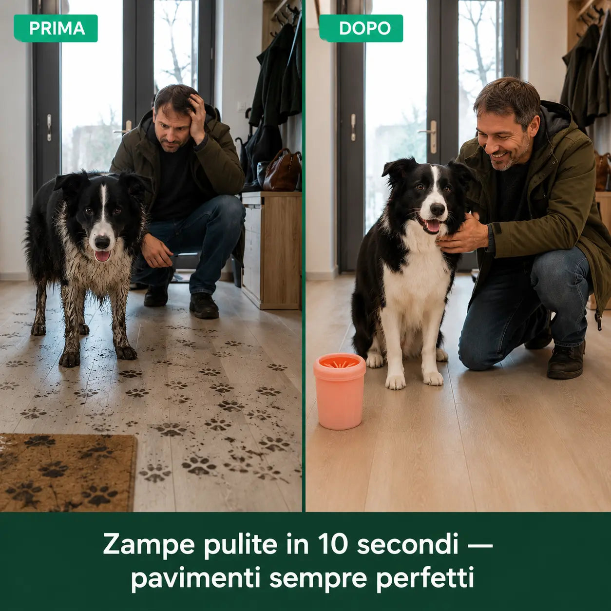 Cup Pulizia Zampe Automatico per Cani