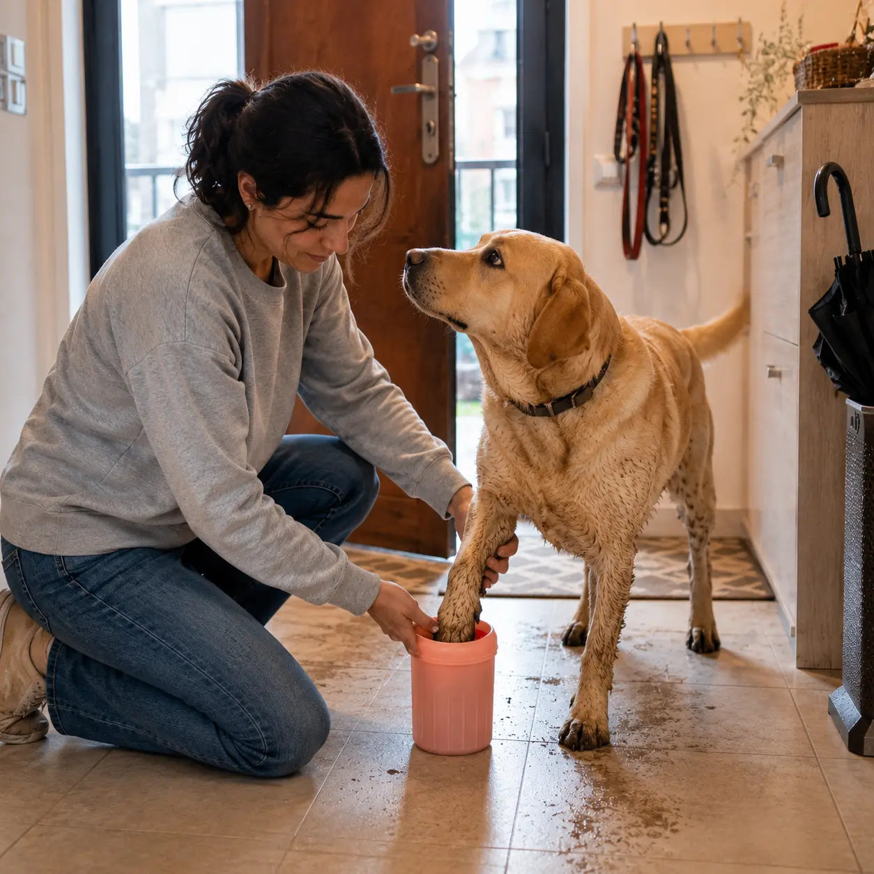 Cup Pulizia Zampe Automatico per Cani